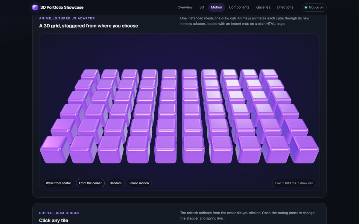 Motion lab screenshot